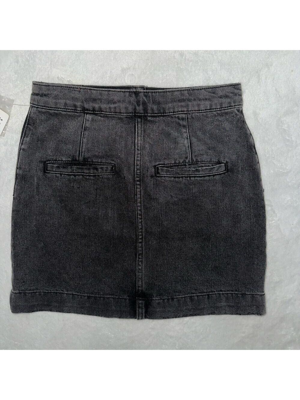 Free People Dark Gray Button-Front Midi Skirt we are the people NWT size 25 - Picture 11 of 15